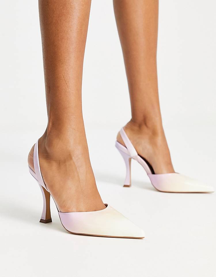 ALDO Zuella slingback shoes in pink ombre